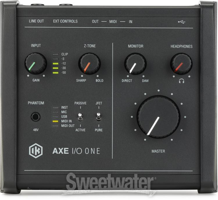IK Multimedia AXE I/O ONE USB Guitar Audio Interface | Sweetwater