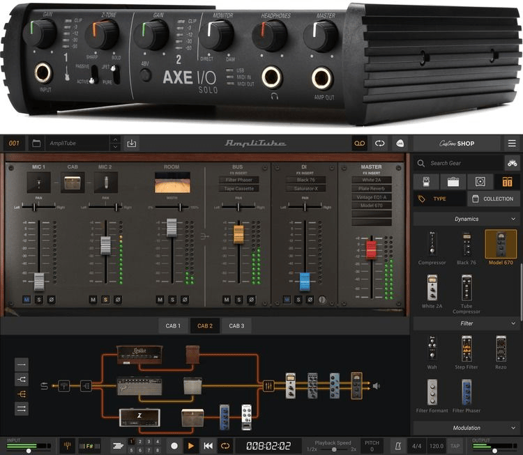 IK Multimedia Axe I/O Solo + AmpliTube 5 Bundle | Sweetwater