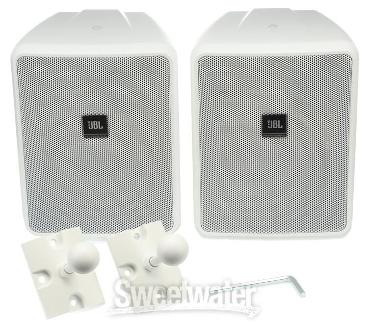 JBL Control 25-1 Indoor/Outdoor Surface-Mount Speakers - White