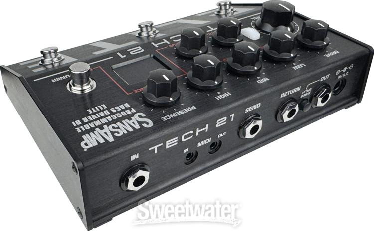 Tech 21 SansAmp Programmable Bass Driver ELITE Preamp Pedal