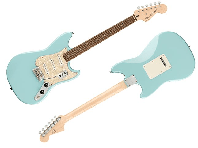 Squier Paranormal Cyclone Electric Guitar - Daphne Blue | Sweetwater