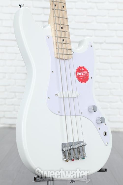 Squier Sonic Bronco Bass - Arctic White with Maple Fingerboard
