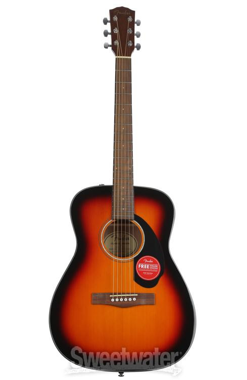 Fender CC-60S Concert Acoustic Guitar - 3-color Sunburst | Sweetwater