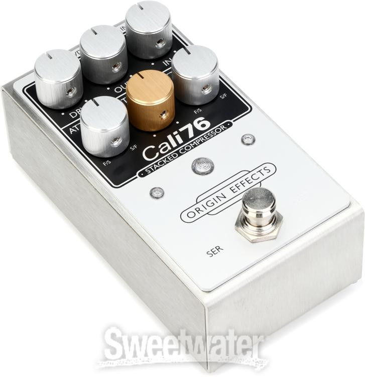 Origin Effects Cali76 Stacked Compressor Pedal - Silver | Sweetwater