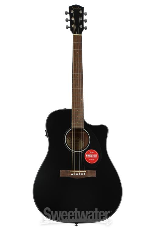 Fender CD-60SCE Acoustic-electric Guitar - Black | Sweetwater
