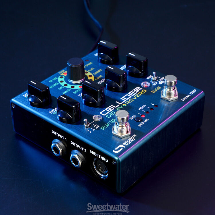 Source Audio Collider Stereo Delay+Reverb Pedal | Sweetwater