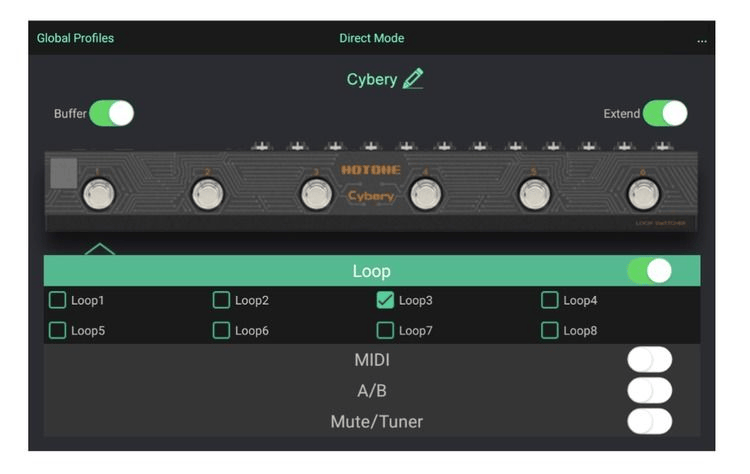Hotone Cybery 4-channel Loop Switcher w/Smartphone App | Sweetwater