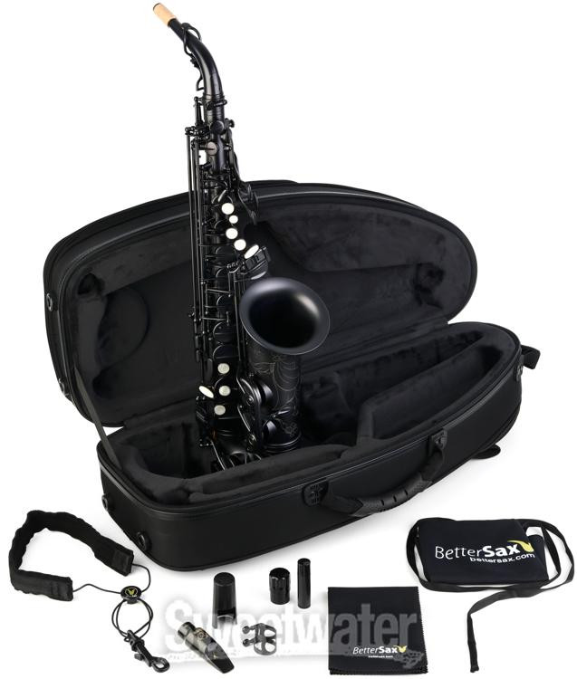 BetterSax Session Alto Saxophone - Matte Black Lacquer | Sweetwater