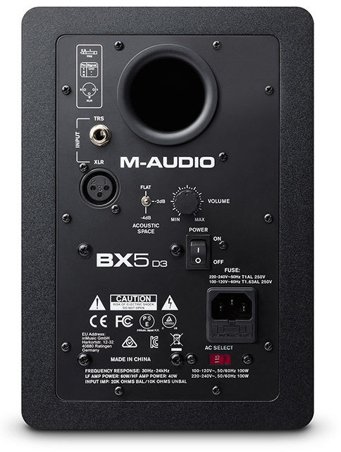 M-Audio BX5 D3 5 inch Powered Studio Monitor | Sweetwater