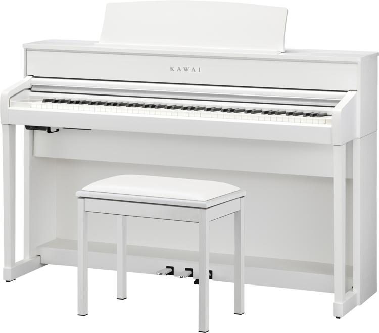 Kawai CA701 Digital Concert Piano - Satin White | Sweetwater