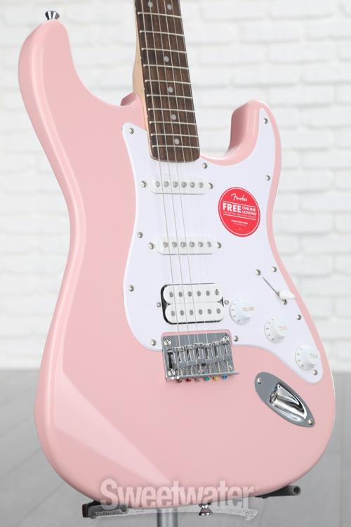 Squier Bullet Strat HSS HT Electric Guitar - Shell Pink | Sweetwater