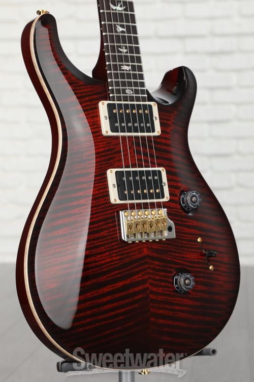 PRS Custom 24 Electric Guitar with Pattern Thin Neck - Fire Red