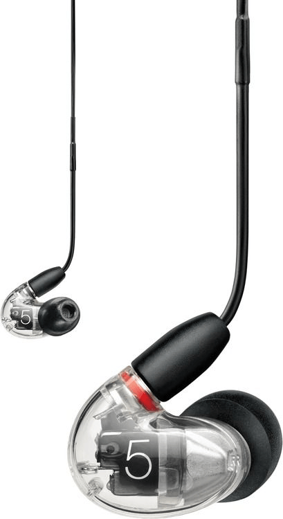 Shure AONIC 5 Sound Isolating Earphones - Clear | Sweetwater