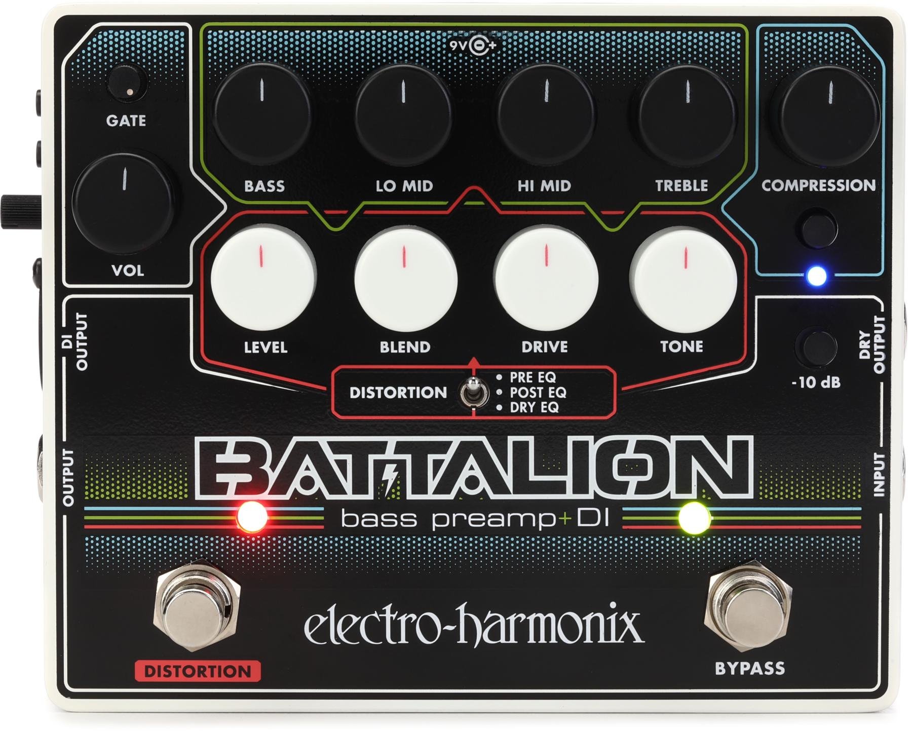 Electro-Harmonix Battalion Bass Preamp and DI Pedal | Sweetwater