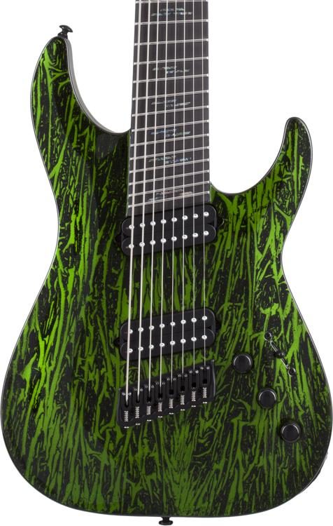 Schecter C-8 MS Silver Mountain 8-string Electric Guitar - Toxic