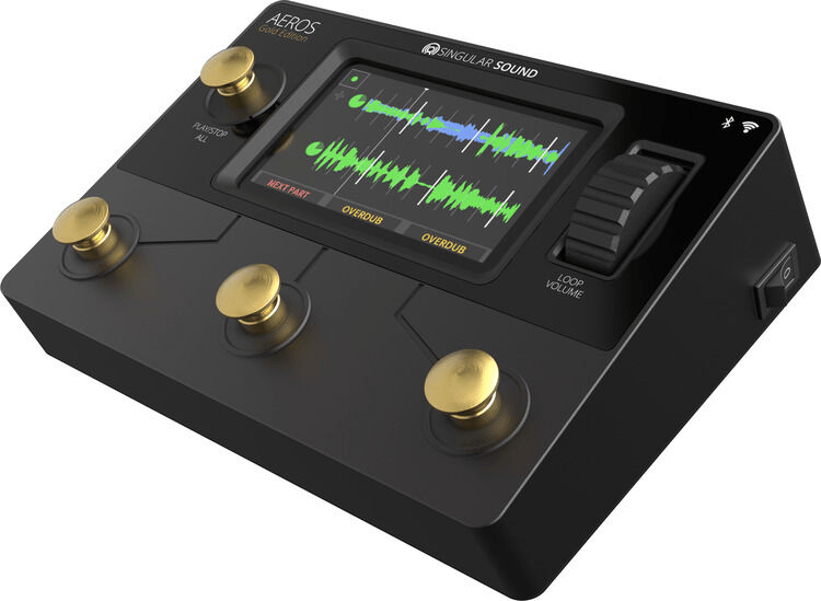 Singular Sound Aeros Loop Studio Gold Edition Stereo Looper Pedal