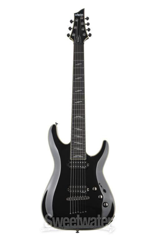Schecter C-7 Blackjack Electric Guitar - Black Gloss | Sweetwater