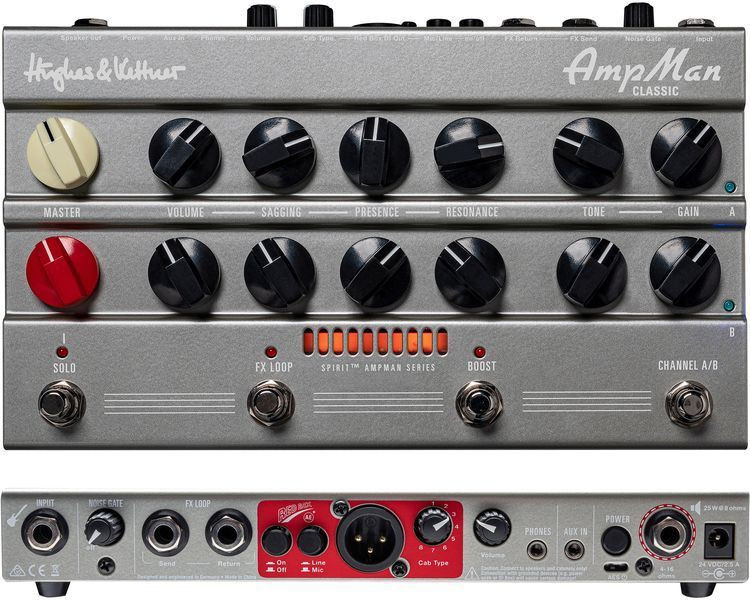 Hughes & Kettner AmpMan Classic 50-watt Guitar Amplifier Pedal