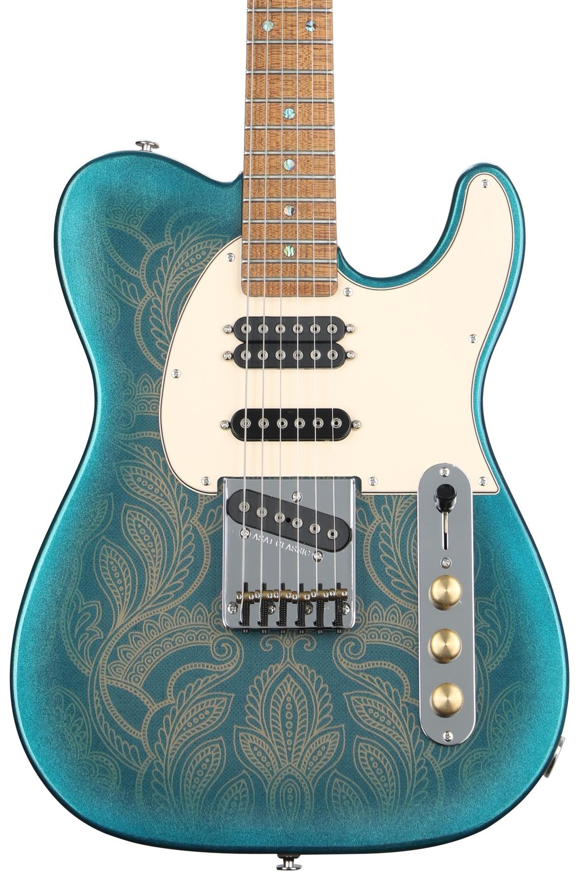 G&L Custom Shop ASAT Classic S Electric Guitar - Paisley Pattern