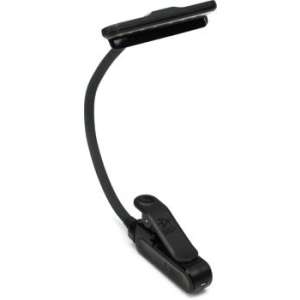 Lamp Light Black Flexible 9 LEDs Clip-On Orchestra Music Stand With Adapter 
