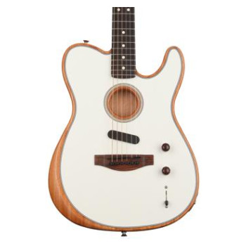 Fender Acoustasonic Player Telecaster Acoustic-electric Guitar - Arctic  White with Rosewood Fingerboard