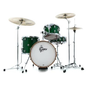 Gretsch Drums Catalina Club CT1-J484 4-piece Shell Pack with Snare Drum - Emerald Green - Sweetwater Exclusive