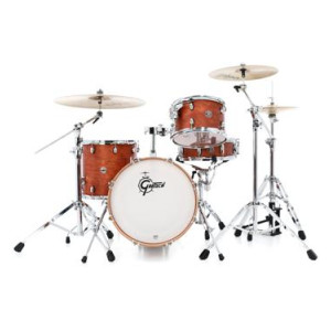 Gretsch Drums Catalina Club CT1-J484 4-piece Shell Pack with Snare Drum - Satin Walnut Glaze