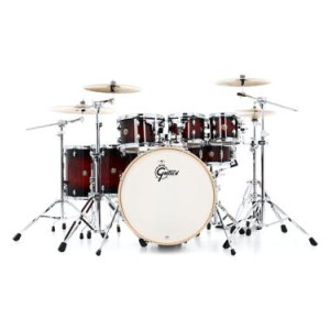 Gretsch Drums Catalina Maple CM1-E826P 7-piece Shell Pack with Snare Drum - Deep Cherry Burst