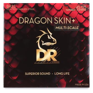 DR Strings Dragon Skin+ Coated Tapered Multi-scale 5-string Bass...
