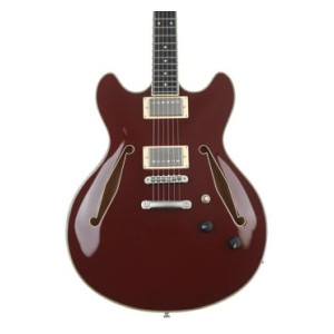 D'Angelico Excel DC Tour Semi-hollowbody Electric Guitar - Solid Wine