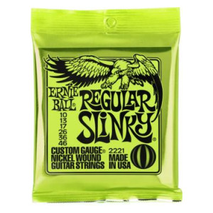 Ernie Ball 2221 Regular Slinky Electric Guitar Strings - .010-.046
