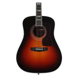 Guild D-55E Acoustic-electric Guitar - Teardrop Sunburst,...