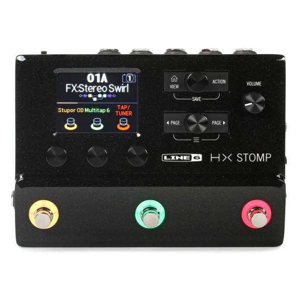 Line 6 HX Stomp Guitar Multi-effects Floor Processor - Black