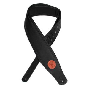 Levy's MSS2 Garment Leather Guitar Strap - Black