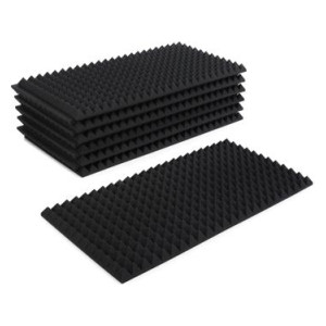 Auralex 2" Studiofoam Pyramids - 2'x4' 12-pack, Charcoal | Sweetwater.com