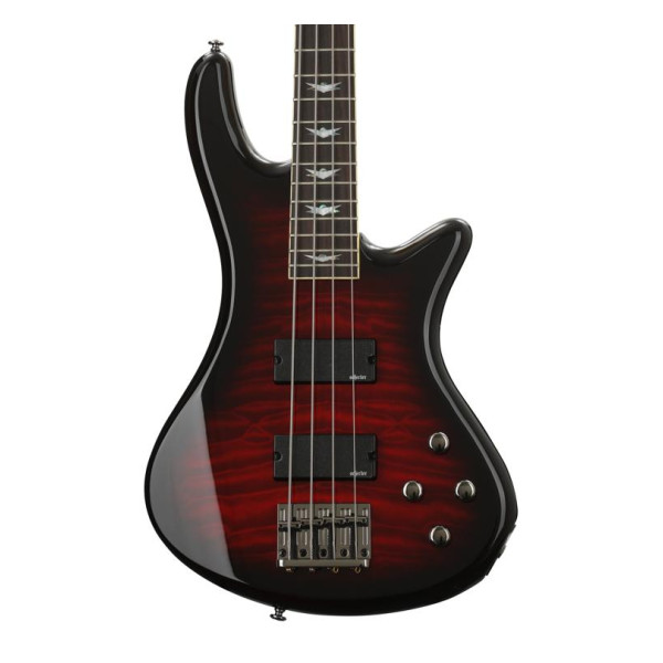 Schecter Stiletto Extreme 4 Bass Guitar - Black Cherry