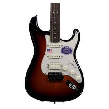 Fender American Deluxe Strat HSS - 3-Color Sunburst, Rosewood 