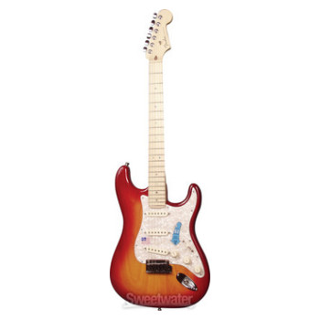 Fender American Deluxe Ash Stratocaster - Aged Cherry Burst 