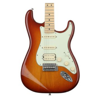 Fender Player Deluxe Stratocaster HSS - Shell Pink with Roasted Maple  Fingerboard, Sweetwater Exclusive in the USA