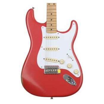 Fender 50 strat road online worn fiesta red