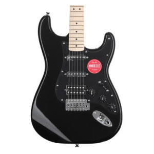 Sonic Stratocaster HSS Electric Guitar - Black