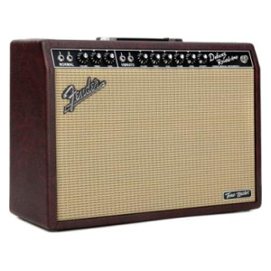 Tone Master Deluxe Reverb 1 x 12-inch 100-watt Combo Amp - Wine Red Tolex, Sweetwater Exclusive