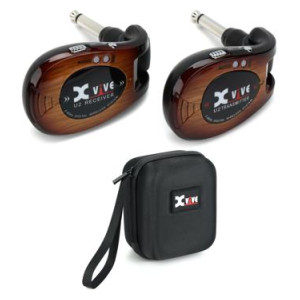 Xvive U2 Digital Wireless Guitar System and Case Bundle - 3-tone Sunburst