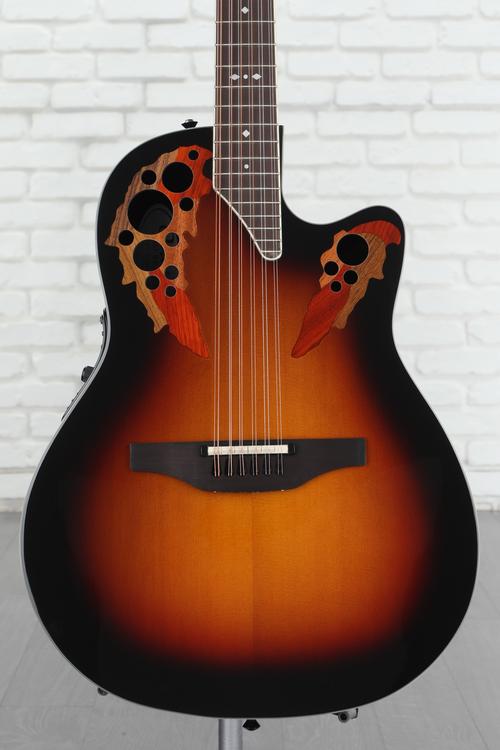 Ovation Timeless Elite Deep Contour 12-String Acoustic-Electric Guitar -  New England Burst