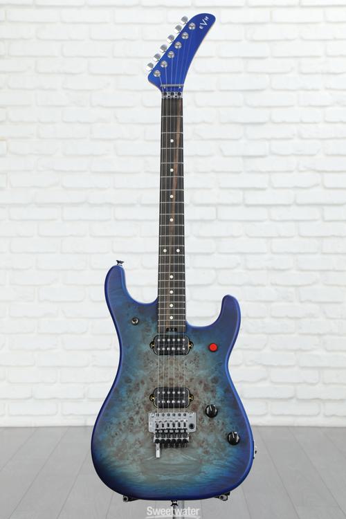 EVH 5150 Series Deluxe Poplar Burl Electric Guitar - Aqua Burst ...