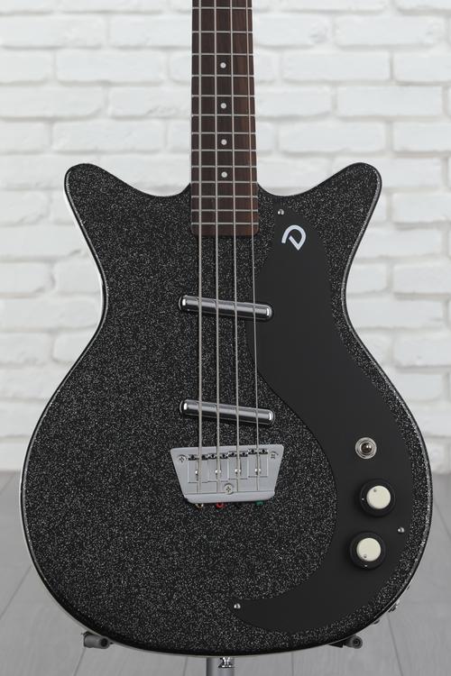 Danelectro '59DC Short Scale Bass Guitar - Black Metalflake