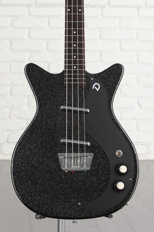 Danelectro '59DC Short Scale Bass Guitar - Black Metalflake