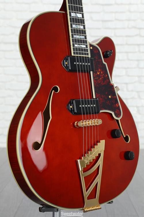 D'Angelico Excel 59 Hollowbody Electric Guitar - Viola with Stairstep ...