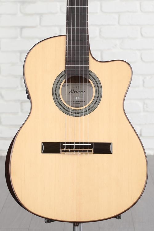 Alvarez AC70Hce Armrest Classical Acousticelectric Guitar Natural Sweetwater