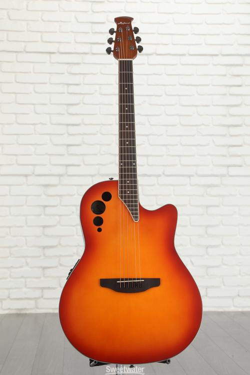 Ovation Applause AE481I Super Shallow Acousticelectric Guitar Honeyburst Satin Sweetwater